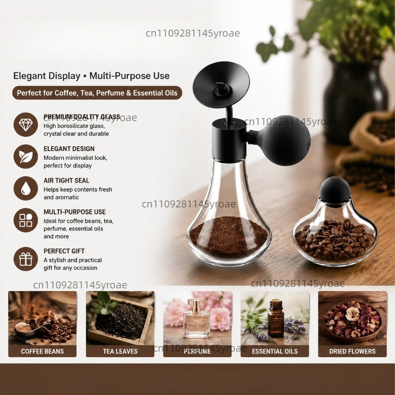 Coffee Bean & Tea Menu - Glass Aroma Sample Bottle Coffee Bean
