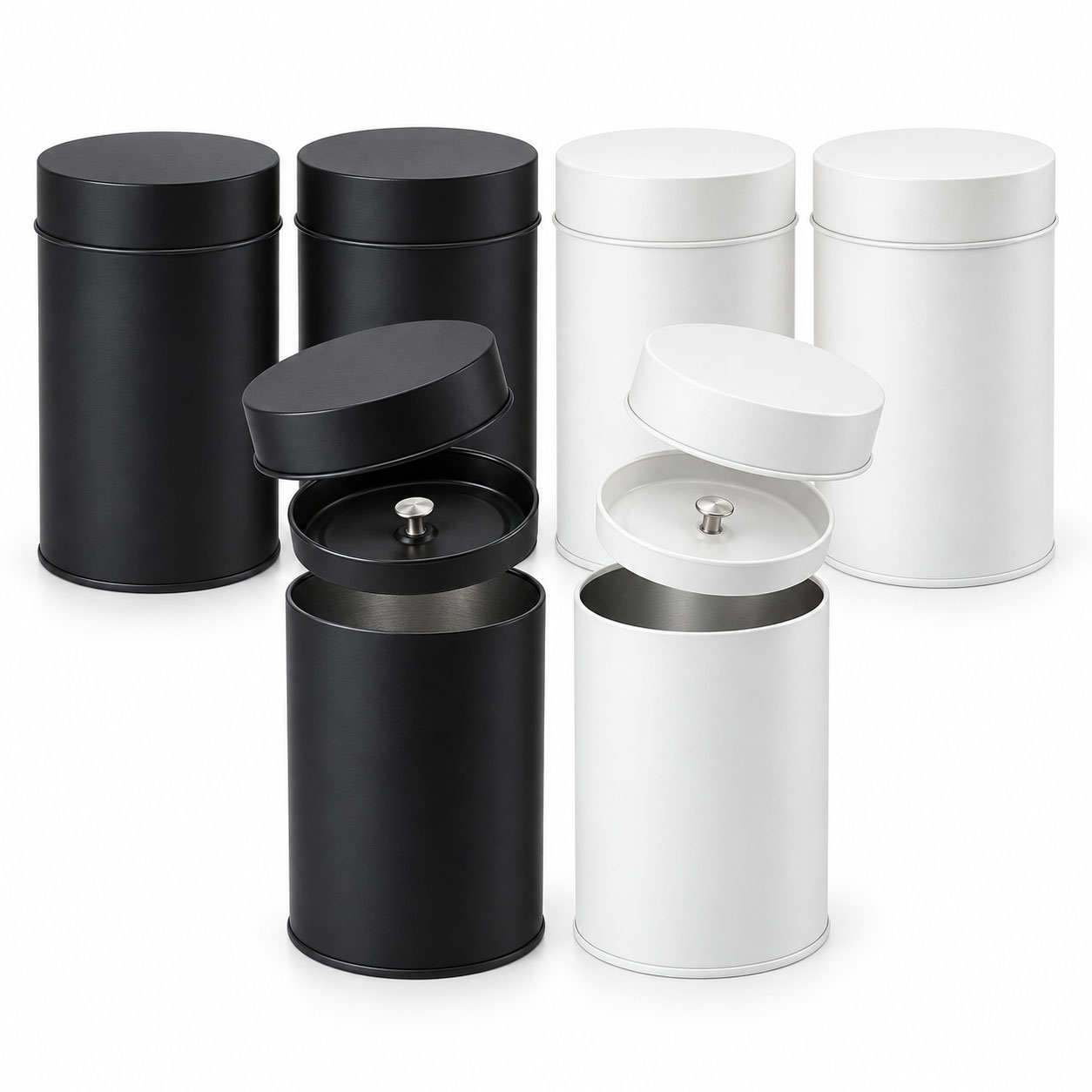 Coffee Tea Etc - 4/2 piece tea can with sealed