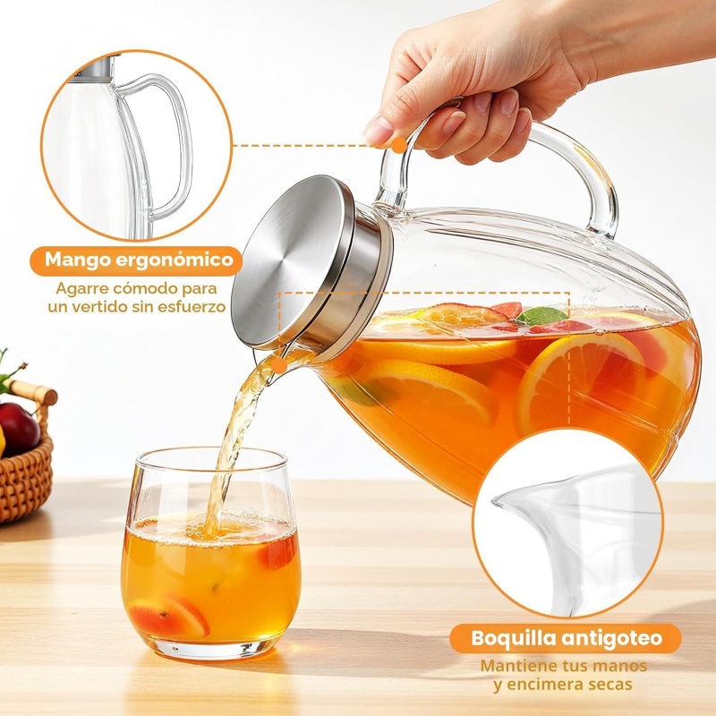 JUSTINLAU 2.2L/74oz High Boros - Cold Brew Jar ulasan dan harga