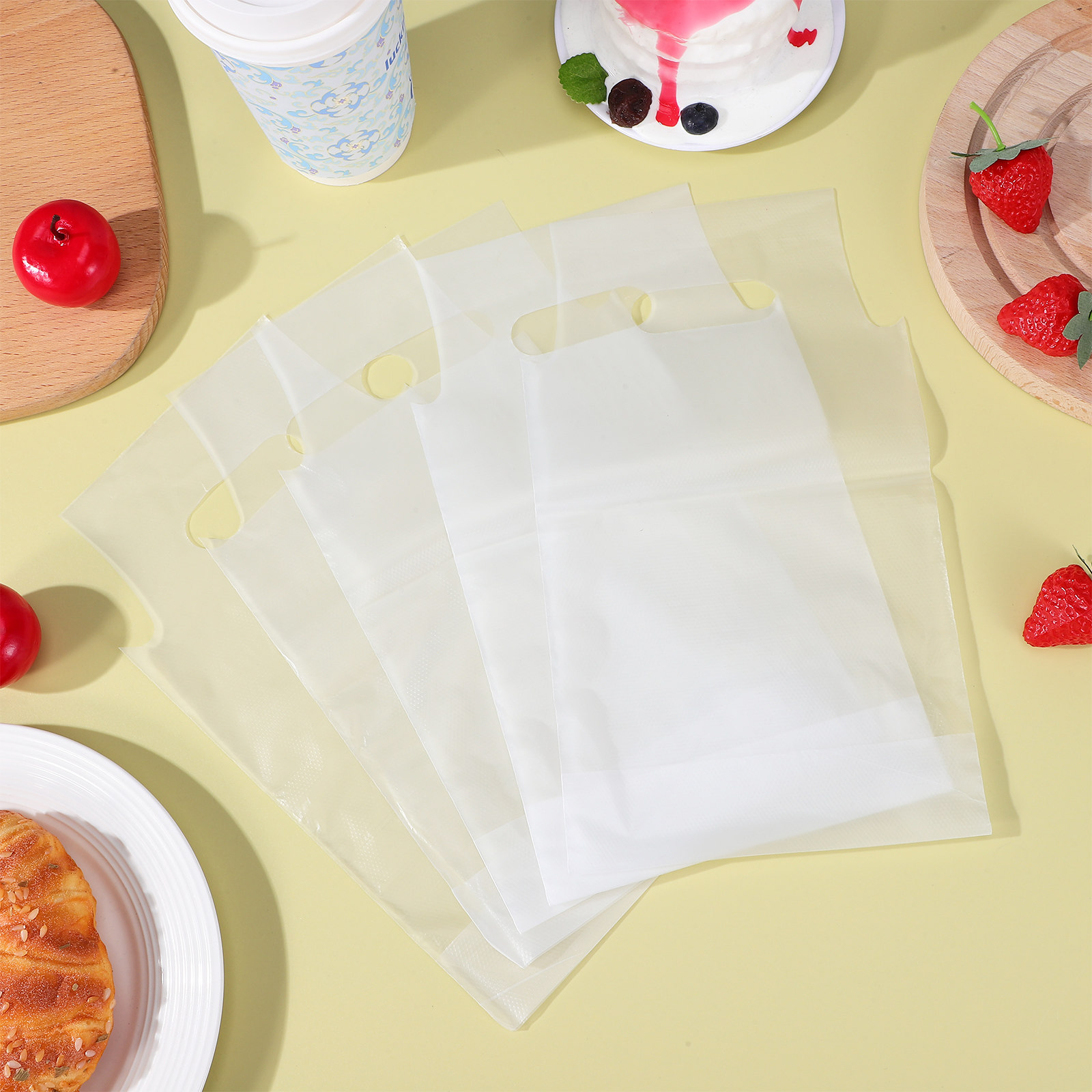500Pcs Transparent Takeout Bev - Coffee Tea Shop ulasan dan harga
