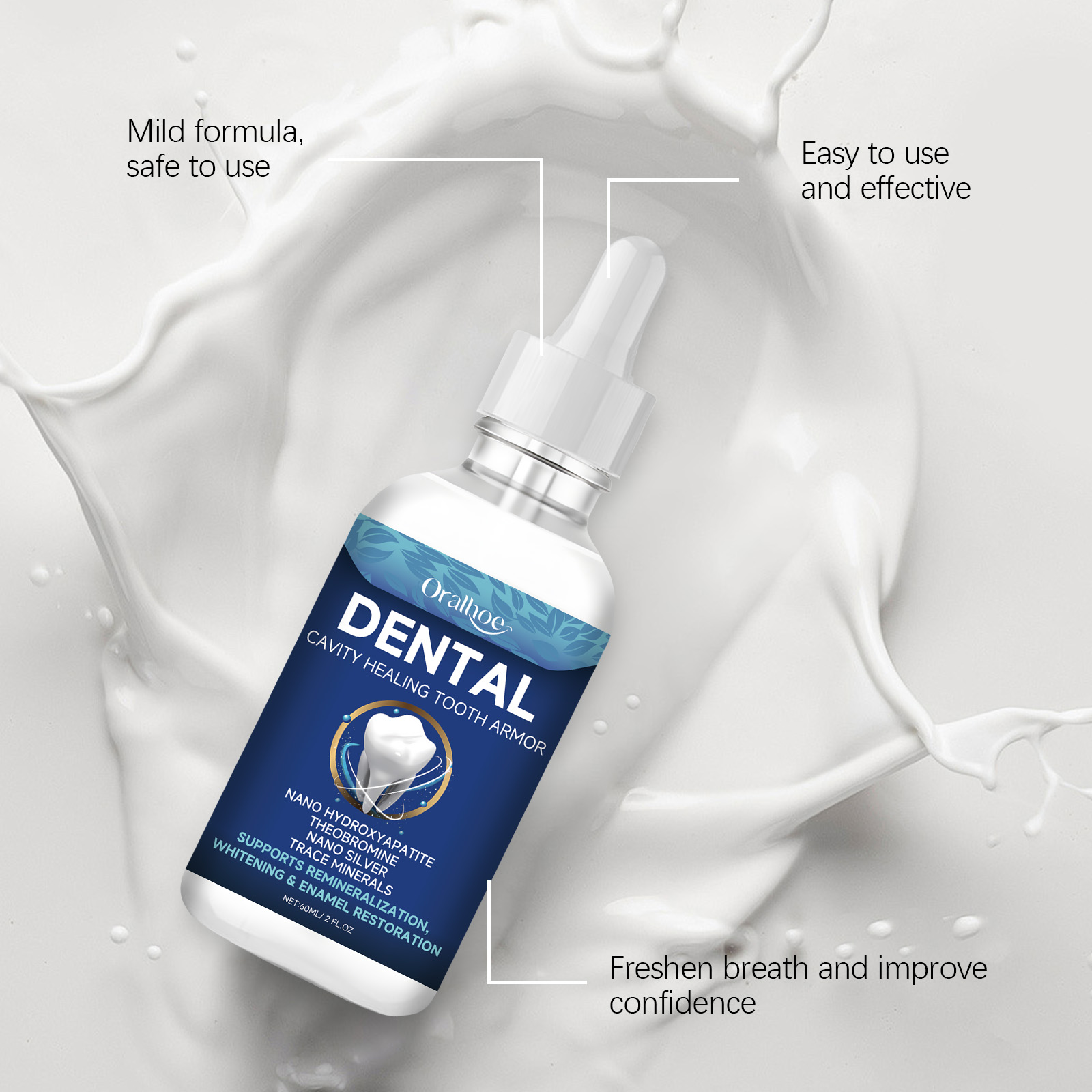 Oralhoe Teeth Brighten Serum L - Coffee Tea For Plants ulasan dan harga