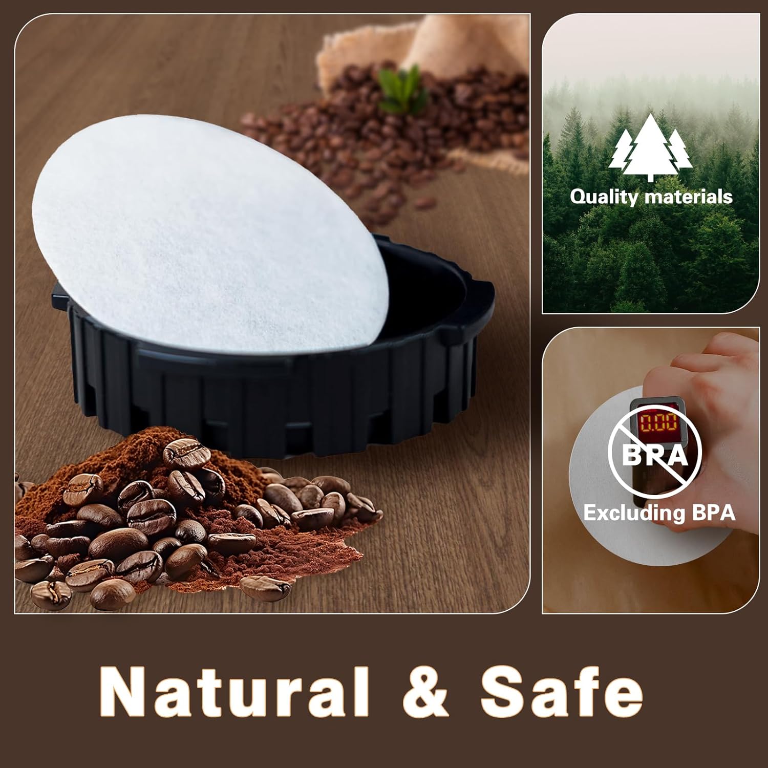 Round Coffee Filters, Compatib - Coffee Tea Chocolate ulasan dan harga
