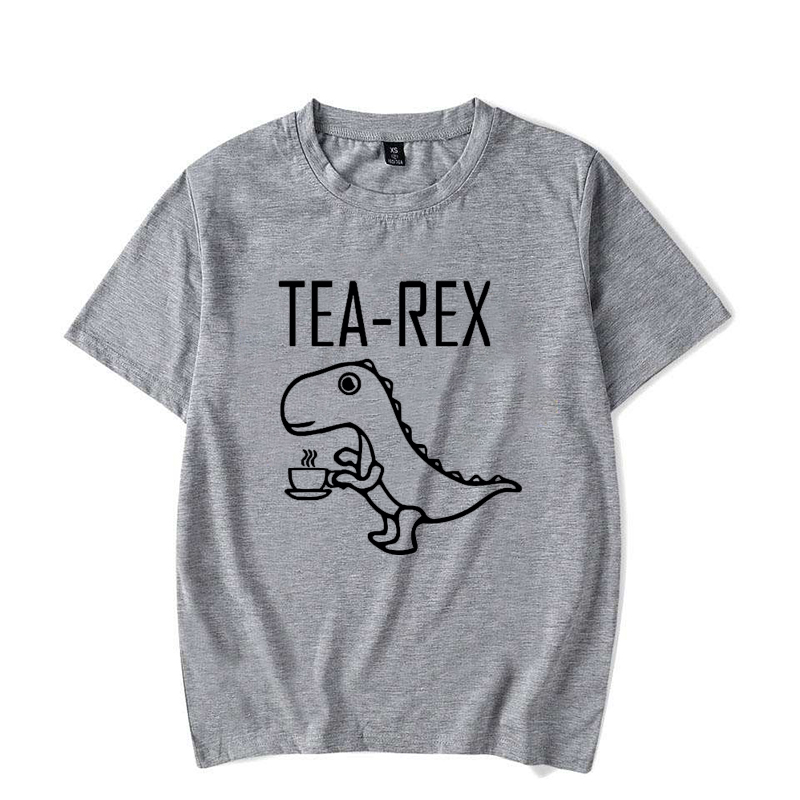 Men Women T-Shirts Tea Rex Fun - T And Tea Coffee ulasan dan harga
