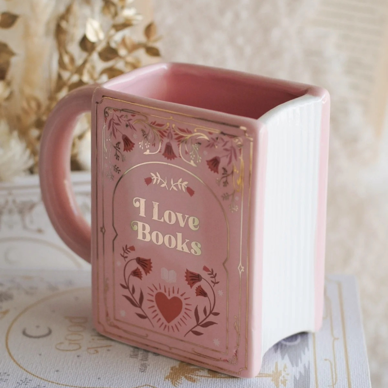 Ceramic Coffee Cup Book Shaped - Coffee Tea Chocolate ulasan dan harga