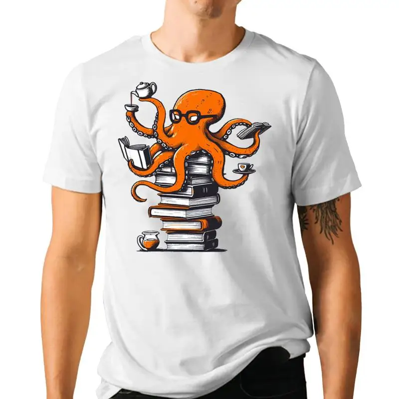 Reading Octopus T Shirt Coffee - T And Tea Coffee ulasan dan harga