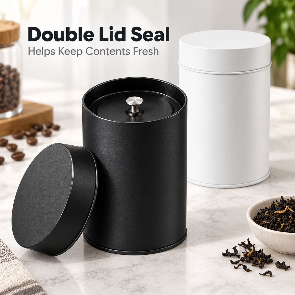 4/2 piece tea can with sealed  - Coffee Tea Etc ulasan dan harga