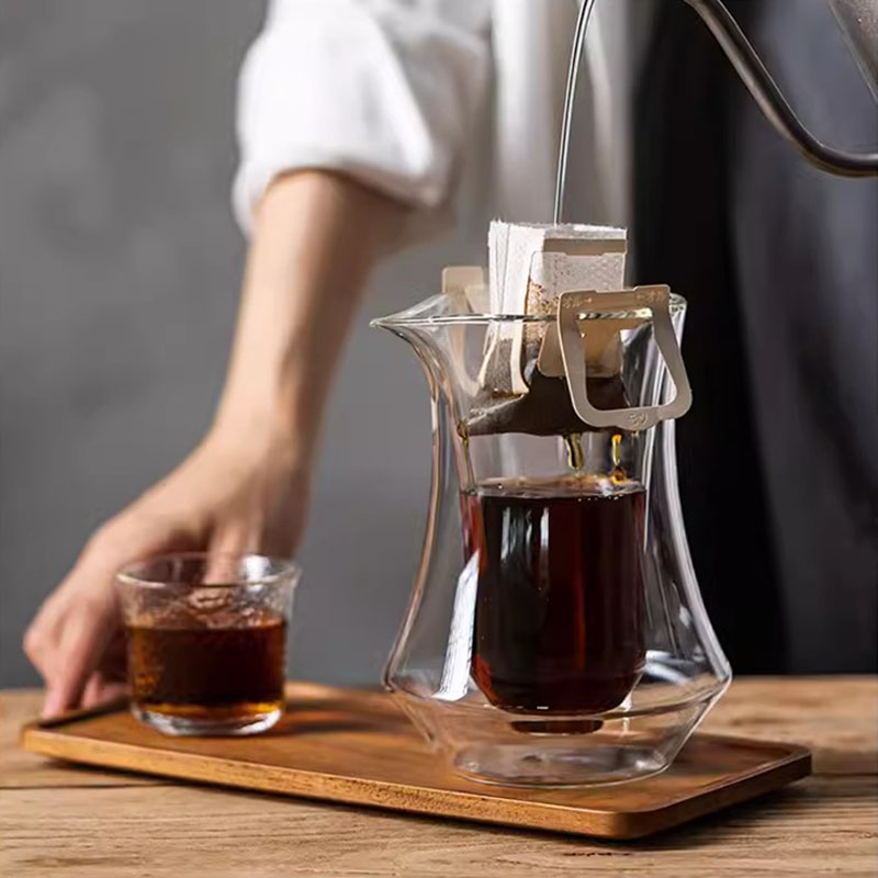 YWDL 300ml Double-layer Glass  - Coffee Tea Shop ulasan dan harga