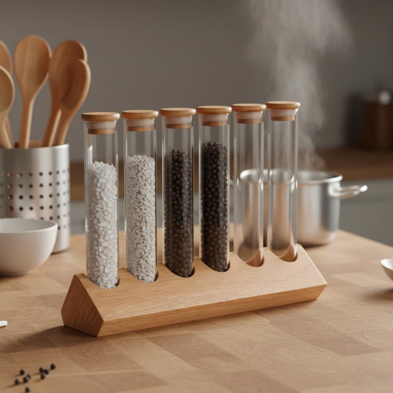 Glass Tube Container Set with  - Coffee Bean & Tea Menu ulasan dan harga