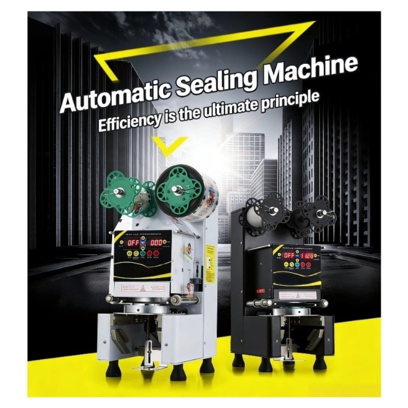 Automatic Plastic Cup Sealing  - Coffee Tea Shop ulasan dan harga