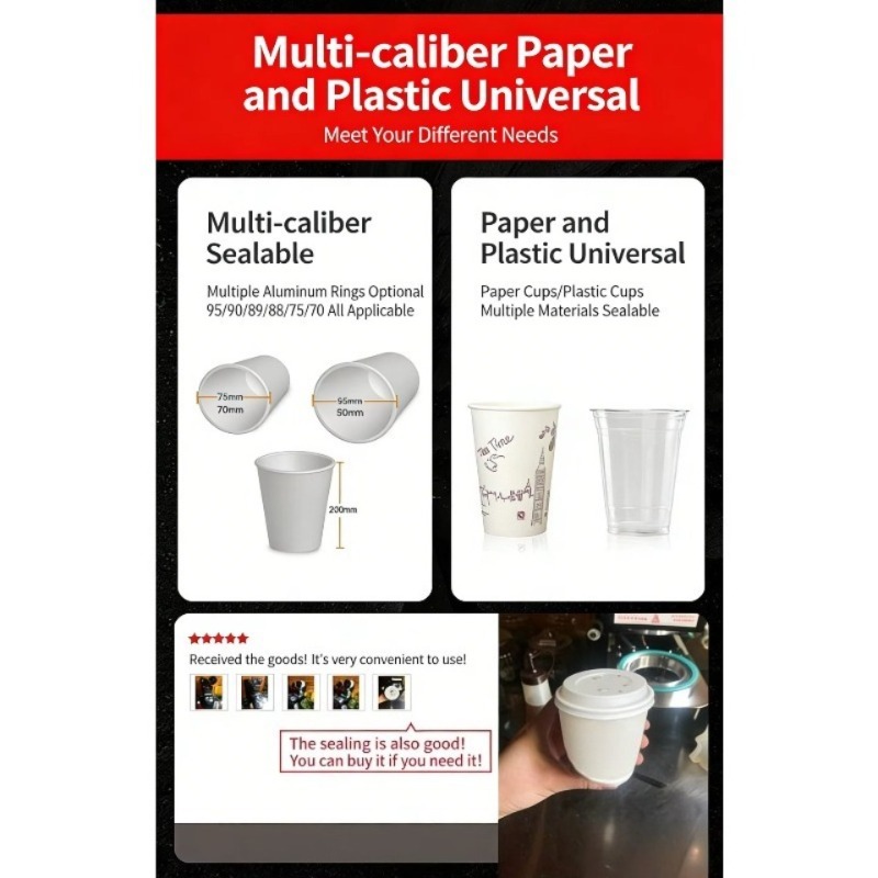 Automatic Plastic Cup Sealing  - Coffee Tea Shop ulasan dan harga