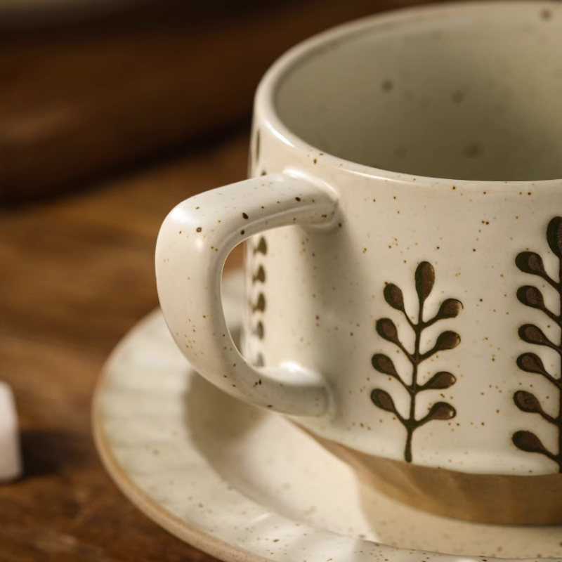 Retro Ceramic Cup Coarse Potte - Coffee Tea Game ulasan dan harga