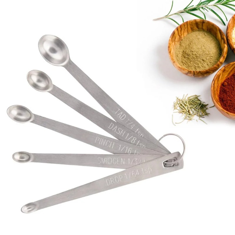 5pcs/Set Small Measuring Spoon - Coffee Tea Game ulasan dan harga