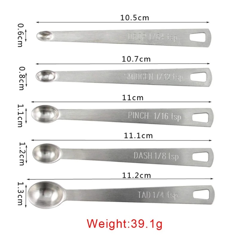 5pcs/Set Small Measuring Spoon - Coffee Tea Game ulasan dan harga