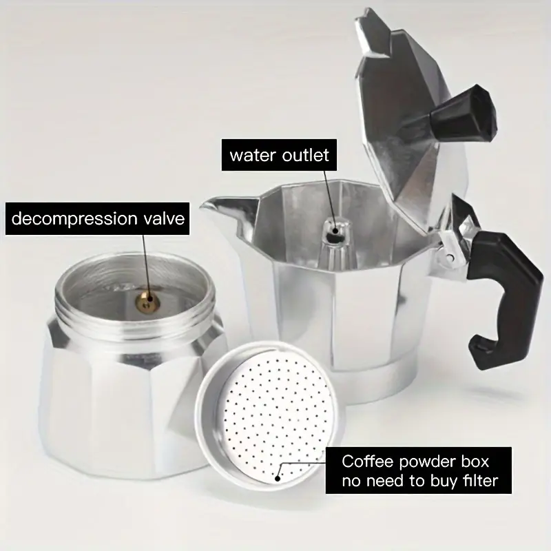 Classic Aluminum Moka Pot 50-3 - Coffee Tea Chocolate ulasan dan harga