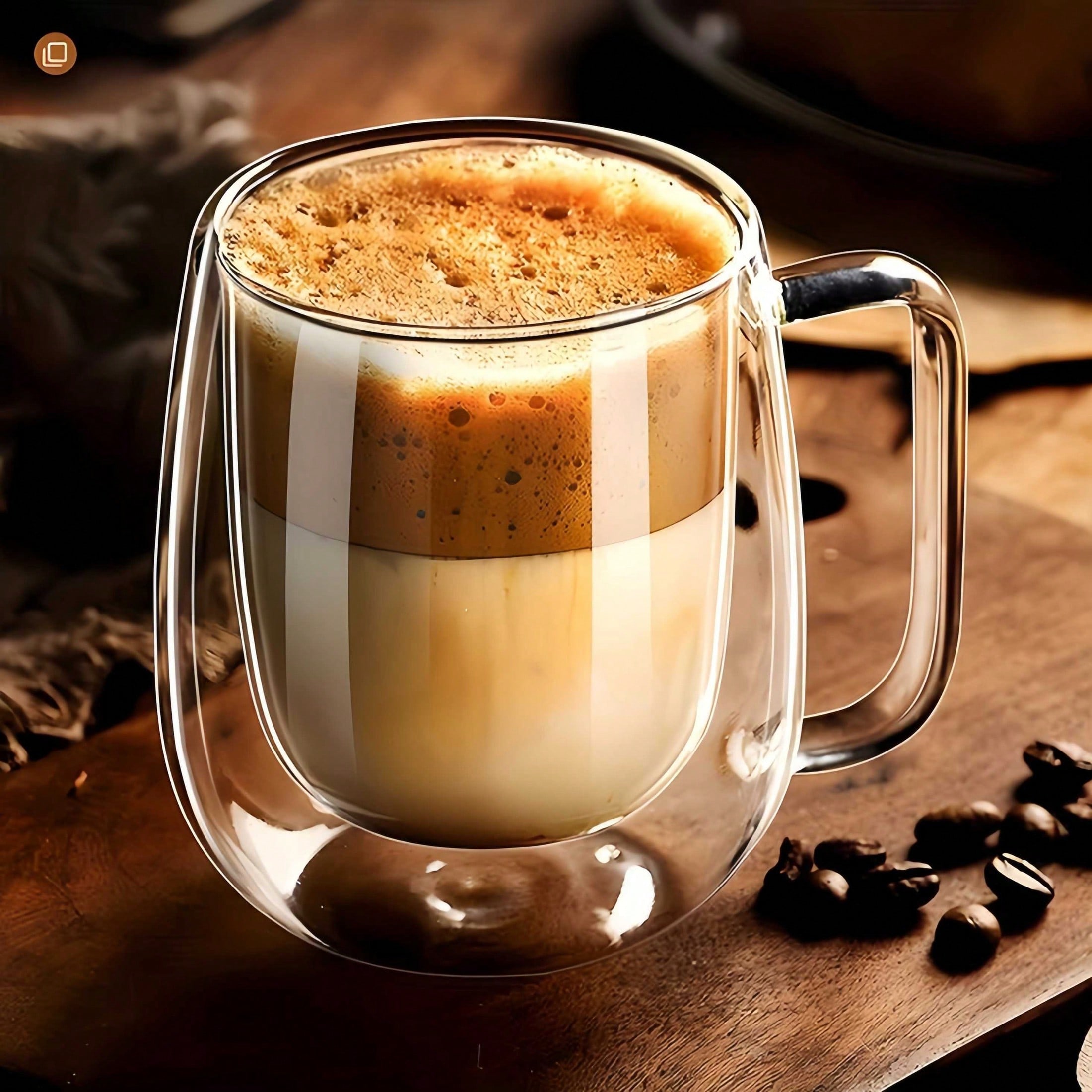 4-Piece Double Walled Glass Co - Coffee Tea Etc ulasan dan harga