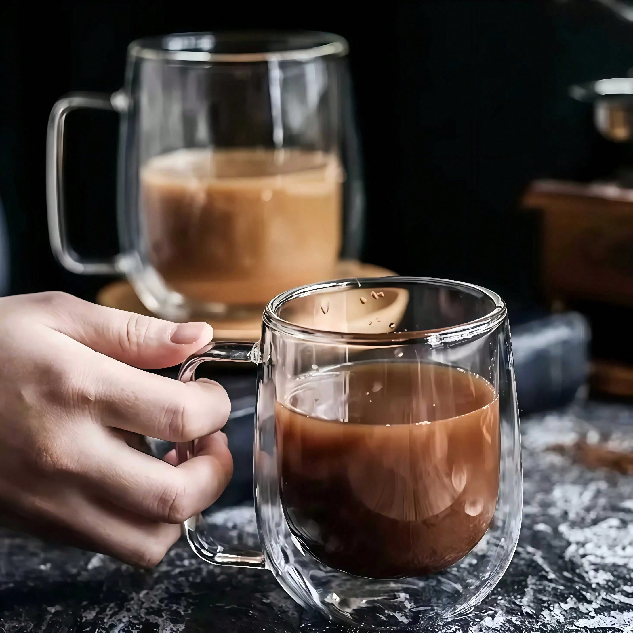 4-Piece Double Walled Glass Co - Coffee Tea Etc ulasan dan harga