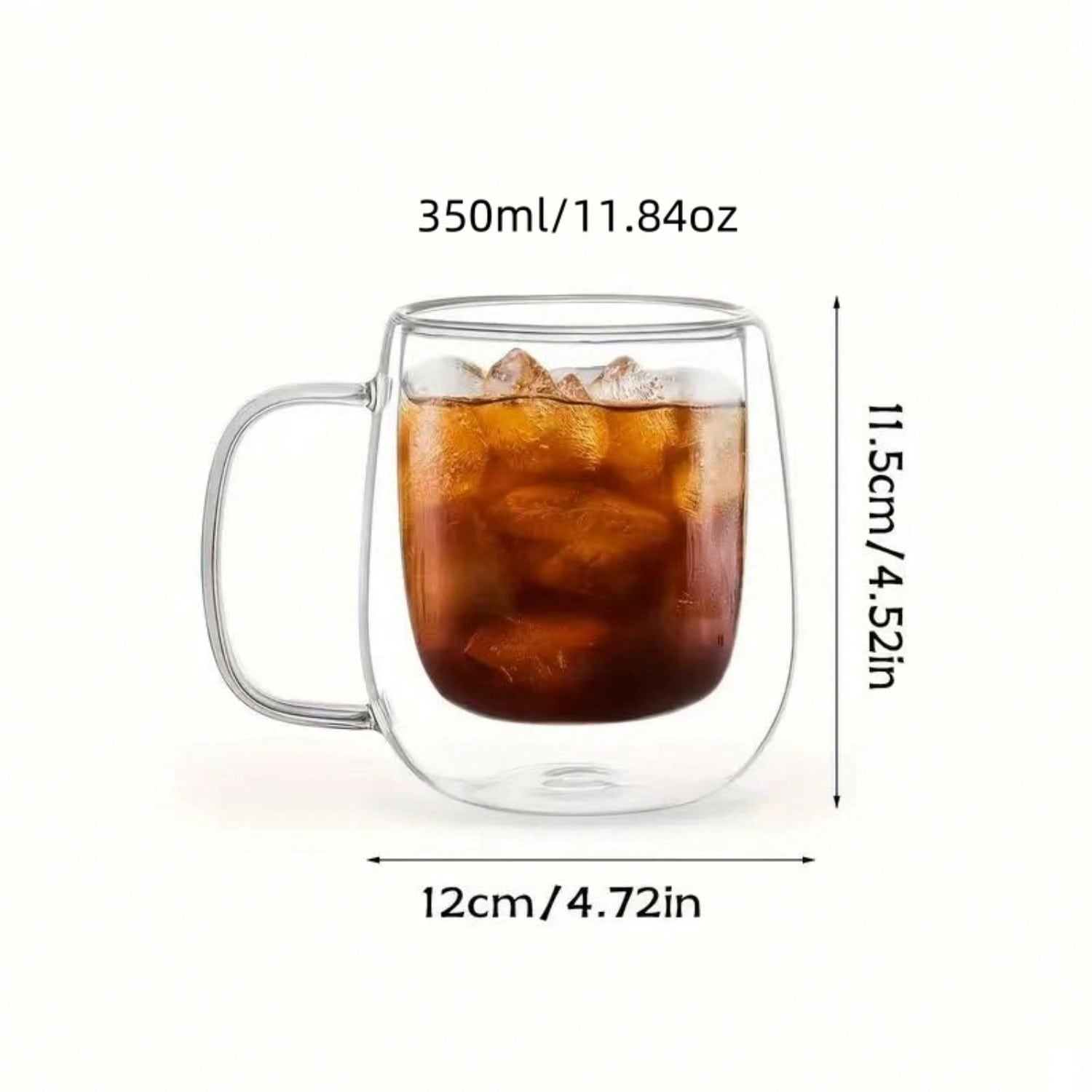 4-Piece Double Walled Glass Co - Coffee Tea Etc ulasan dan harga