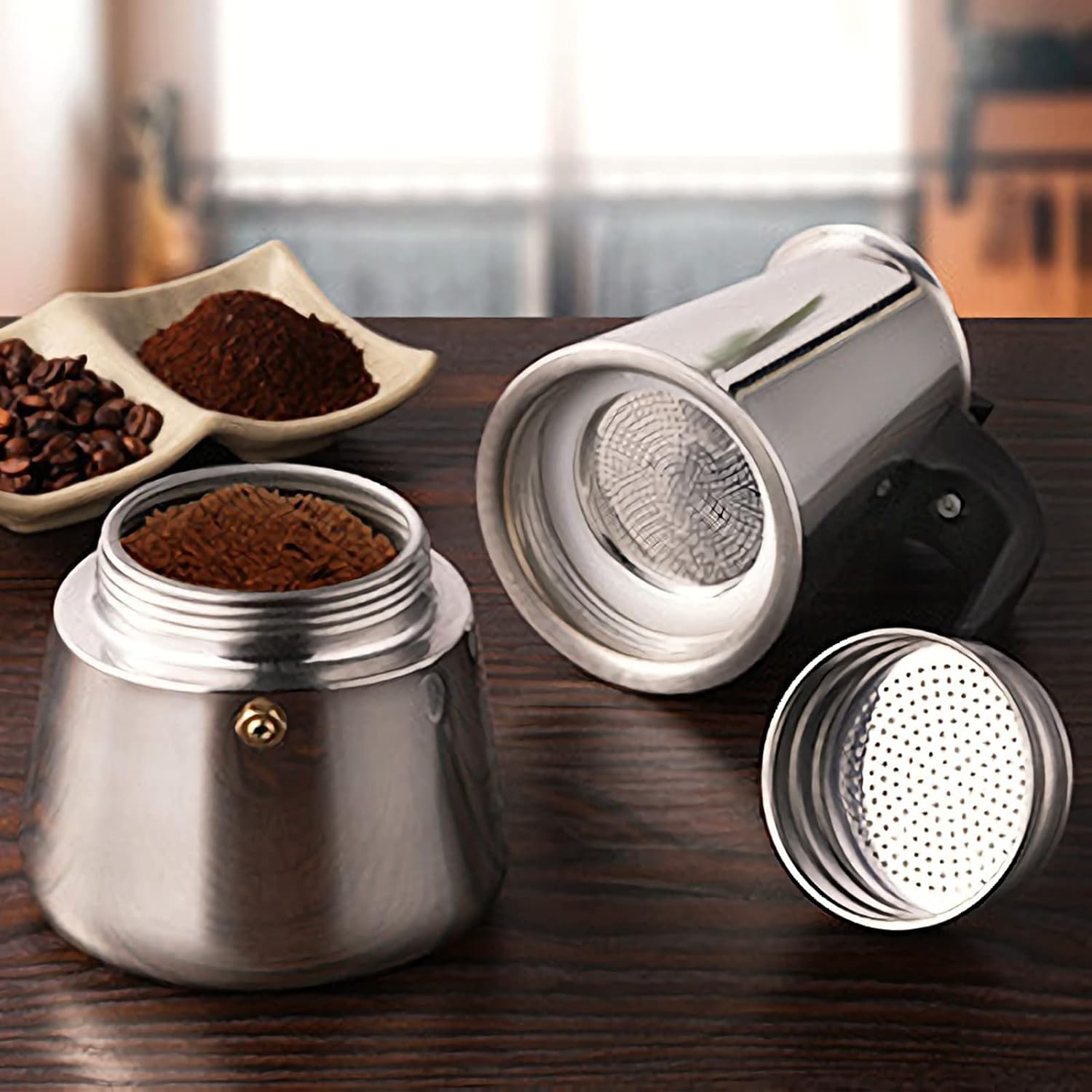 4/6/9 Cups Moka Pot Caffe Mach - Coffee Tea Chocolate ulasan dan harga