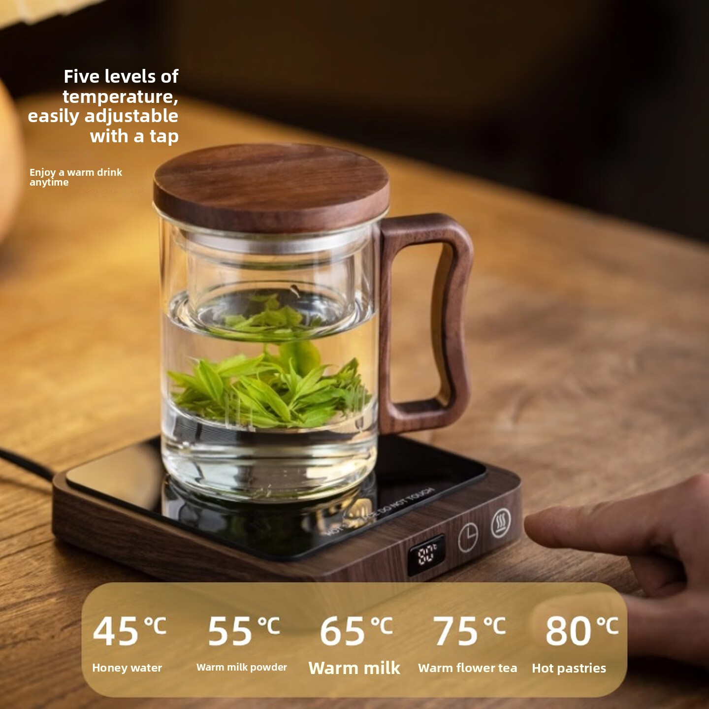 5 Level Mug Warmer Adjustable  - Coffee Tea Warmer ulasan dan harga