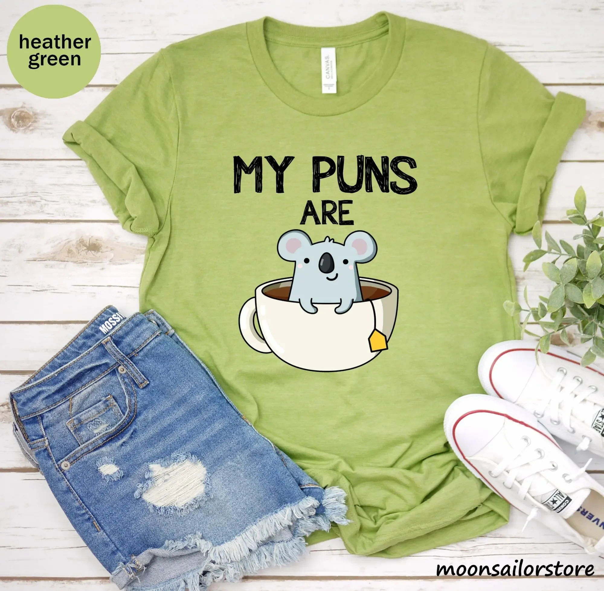 My Puns Are Koala Tea T Shirt  - T And Tea Coffee ulasan dan harga