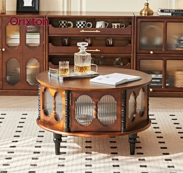 Solid wood coffee table with s - Coffee Tea Etc ulasan dan harga