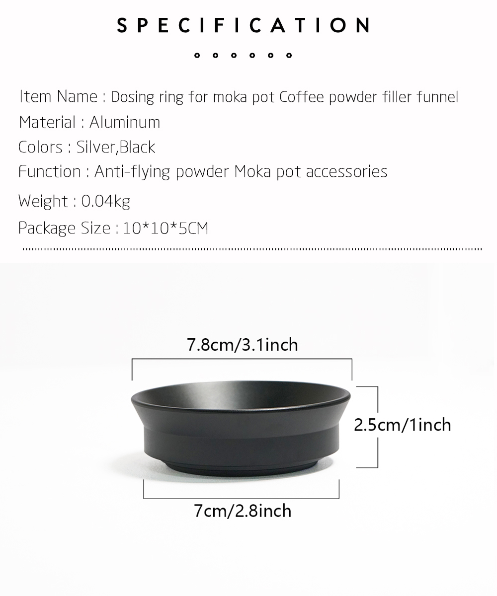 Aluminum Coffee Dosing Ring fo - Coffee Tea Chocolate ulasan dan harga