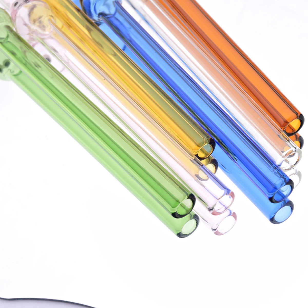 4pcs Wide 12mm Glass Straw Set - Coffee Tea Game ulasan dan harga