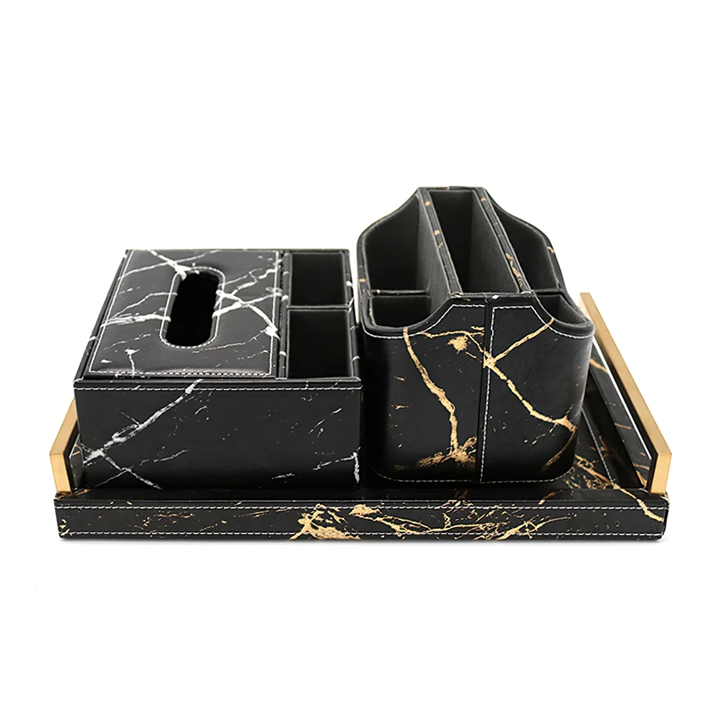 Nordic Marbled Leather Tray Re - Coffee Tea Etc ulasan dan harga