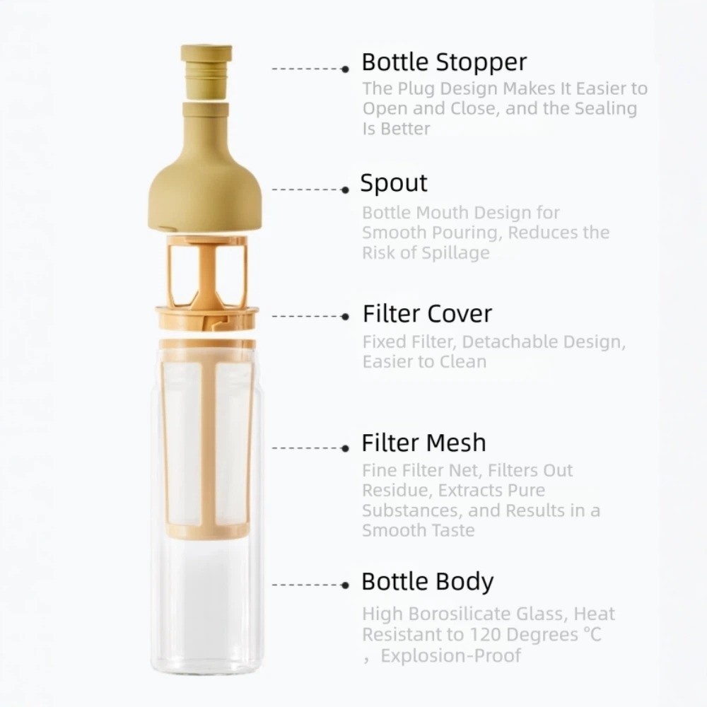 Portable Large Capacity Cold B - Cold Brew Jar ulasan dan harga